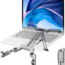 Laptop Stand for Desk, Ergonomic Portable Laptop Stand, Riser Holder Notebook Stands, Foldable Aluminum Computer Stand with Air, Pro, More 10-16 Laptops, Tablets, Phone