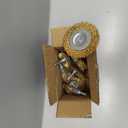 POLIWELL Wire Wheel Cup Brush for Drill, 9 Pack Carbon Steel Bristles Wire Brush Set Coarse Crimped Abrasive Brass Coated Brushes with 1/4 Inch Hex Shank for Rust Removal, Corrosion, Paint Cleaning