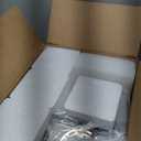 Unicozin 4-Light Bathroom Light Fixtures, Modern Vanity Lights with Clear Glass Shades, Brushed Nickel Bathroom Wall Lamp for Mirror Living Room Cabinet Bedroom