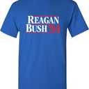 Reagan Bush 84 Shirt for Men Vintage Retro Political Conservative Republican Mens Graphic Novelty Gift Tee USA T Shirt (Size: Medium) (Color: Navy Blue)