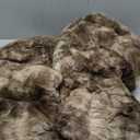 Bedsure GentleSoft Sherpa Fluffy Throw Blanket - Fleece Warm and Cozy Throw for Women Gift, Plush & Fuzzy Faux Fur Christmas Blanket for Couch, Sofa, Bed Decor, Tie Dye Design, Brown, 50x60 Inches