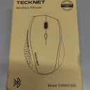 TECKNET Bluetooth Mouse, 4800 DPI Wireless Mouse, 2-Year Battery 6 Adjustable DPI, 6 Buttons Compatible with Laptop/Windows/Computer - Black