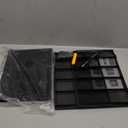 Letter Tray Paper Organizer 5-Tier Desk Organizer File Organizer Paper Holder with Handle, Metal Desktop Document Shelf Tray Office Classroom Organization - Black