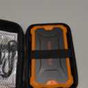 Pocket Scale, Dual Powered, Precision Gram Scale with Zipper Case, Digital Small Coin Scale, Large Backlight Display, 200g x 0.01g, 6 Weighing Units,Cal Weight, USB Cable Included (Orange)