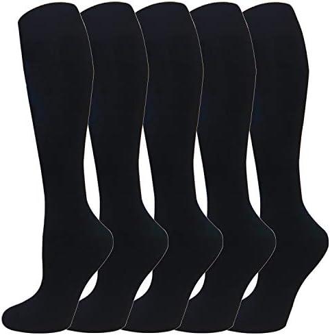 Warm Knee High Socks for Women-Thermal Cotton Socks for Hiking,Work,Winter,Gifts, 6-8