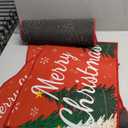 Tinideya 3 Pcs Christmas Tree Kitchen Rug Christmas Kitchen Mats Set Farm Fresh Washable Carpet for Winter Home Floor Decor, 16 x 24 Inch and 16 x 47 Inch