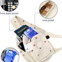 Corduroy Crossbody Sling Bag for Women, Cross Body Sling Chest Bag for Shopping (Strawberry)