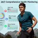 Smart Watch for Men Women, 1.8" Fitness Tracker for Android & iPhone, Answer/Make Calls, Alexa Built-in, Heart Rate/Sleep/SpO2 Monitor Smartwatch, IP68 Waterproof Watches 101+ Sport Modes, 2 Bands