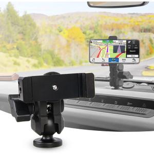 OMU Bronco Dashboard Cell Phone Mount,All-Metal Structure,360 Adjustment Phone Holder Suitable for Ford Bronco Accessories 2022 for All Smartphones(Not Sports,Non-Destructive Installation