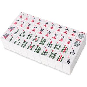 1.2 American Mahjong Tiles, 166 American Mahjong Tiles with White Color (Tiles Only, No Dice and Other Accessories)