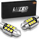 LUYED 1 X Super Bright 2835 6-EX Chipsets Error Free 1.25 inches DE3175 DE3021 DE3022 3175 LED Bulbs Used For Dome light,Xenon White
