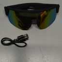 Sports Smart Sunglasses, Bluetooth Cycling Glasses with Polarized Lenses, Open Ear Music Speakers, Built-in Mic, Voice Assistant, UV Protection for Running & Outdoor Activities (Colorful)