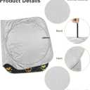 Colorful Dog Paw Print Car Sun Shade for Windshield Sun Shield for Front Window Blocks UV Rays Easy to Install Car Interior Accessories Sun Protection for Cars Truck SUV
