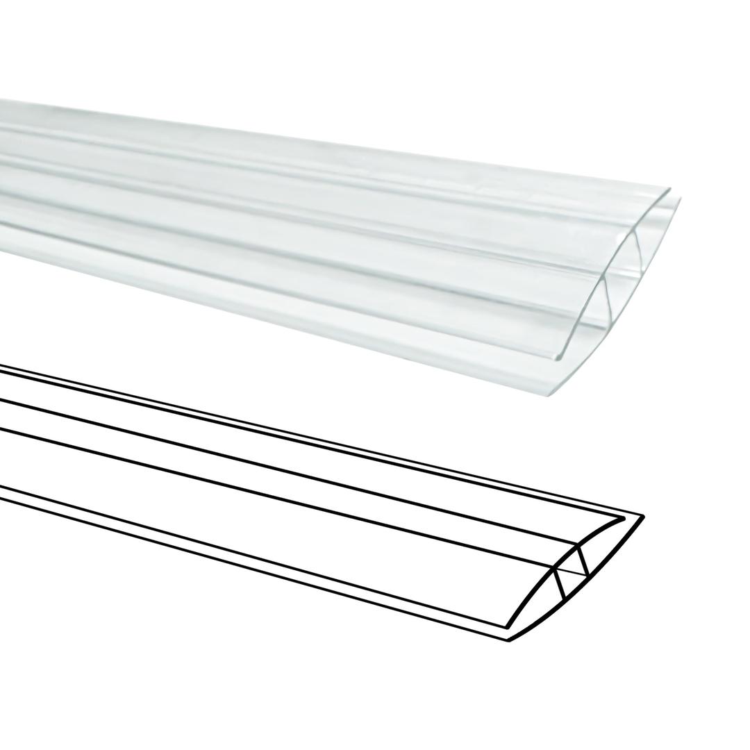 XISOCO 30PCS Polycarbonate Panels H-Clip Connector, 4FT Long, 0.24IN High
