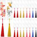 25 Pcs Acrylic Bookmark Blanks for Women with 25 Pieces Colorful Tassel for DIY Clear Bookmarks Crafts School Gift Bags Book Lovers Readers Gifts Christmas Stocking Stuffers (5.5X 0.9 Inch)