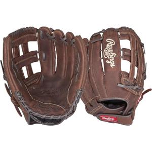 Rawlings | Player Preferred Adult Ball Glove | Baseball/Slowpitch Softball | Multiple Styles (13" | Outfield, Pro H-Web | Brown)