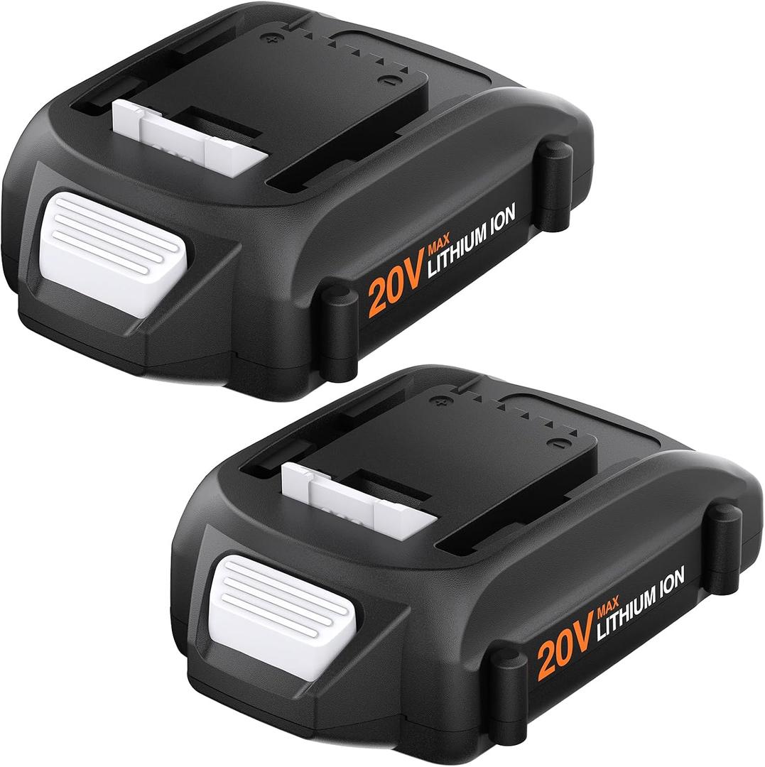 2Pack Replacement for Worx Battery 20V 3Ah Compatible with WA3525 WA3520 WA3575 WG151s WG155s WG251s WG255s WG540s WG545s WG890 WG891