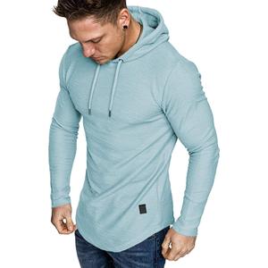 Lexiart Mens Fashion Athletic Hoodies Sport Sweatshirt Solid Color Fleece Pullover Sky Blue X-Large