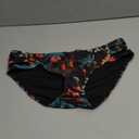 Ocean Blues Women's Strappy Bikini Bottom Full Coverage Swim Briefs Large, Leaf Pattern