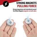 10 Pack Rare Earth Magnets with Holes and Screws,30LB Pulling Force Strong Heavy Duty Neodymium Magnet for Cabinet Door,Tool Room,Whiteboard,Craft,Wall Mounting,Office - 1.26x0.2 in