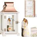 Birthday Gift for Wife, Birthday Gift for Her, Romantic Wife Gift from Husband, Christmas Valentine's for Her, Best Couple Lantern with Figurine