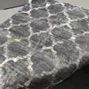 Lahome Moroccan Washable Rugs 3x5 Entryway Rug- Small Rugs for Bedroom Throw Non-Slip Low-Plie Kitchen Rug Soft Grey Distressed Capet for Office Bathroom Living Room Dining Room