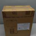 24.5" White Ceramic Table Lamp 3-Way Dimmable Nightstand with White Linen Shade Bedside Lamp for Bedrooms & Living Room Office Reading(Bulb Included)