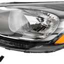 Left Driver Halogen Headlight Assembly Compatible with 2012-2017 Kia Rio