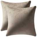 AmaDEZENE Decorative Pillow Covers 18x18 Taupe: 2 Pack Cozy Soft Square Throw Pillow Cases for Farmhouse Home Decor : Home & Kitchen