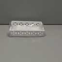 Guest Towel Holder Tray for Bathroom Napkin Holder Modern Disposable Hand Towel Holder Basket White Wooden Napkins Holder for Table Paper Rustic Bathroom Towel Tray Flat Wood Dinner Napkin Holder