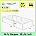 12 Inch Twin XL Bed Frames, Heavy Duty Metal Bed Frame Twin XL