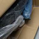 Office Desk Chair, Ergonomic Computer Chair with Padded Flip-Up Arms and Adjustable Lumbar Support, PU Leather Executive Chair with Tilt Lock and 360 Swivel Rolling Wheels for Work, Study (Black)