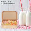 Cabilock 12pcs Tinplate Storage Box Hinged Lid Candy Tins for Decorative Containers for Weddings Parties (8PCS, Rose Gold)