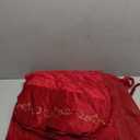 HyDren 72 Inch Velvet Christmas Tree Skirt Christmas Tree Skirt Gold Bronzing Christmas Tree Decorations Vintage Christmas Party Favors Rustic Holiday Decor(Red)