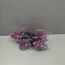 Geosar 24 Pieces Christmas Glitter Berries Stems 10 Inch Christmas Berry Picks Artificial Glittered Berries Ornaments Floral Stems for Xmas Tree,Home Wreath,Party Decoration(Purple)