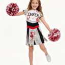 Cheerleaders Costume for Girls, Halloween Costume for Kids, Gifts for Cheerleaders & Dress Parties (Toddler)