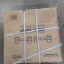 Signature Fitness Rubber Encased Hex Weights Dumbbells Pair, Exercise & Fitness Dumbbells for Home Gym Training (45LB Pair, Midnight Black)