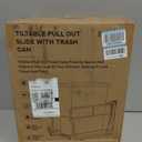 Insputer Pull Out Trash Can Under Cabinet with Tiltable 10 & 10 Gal Garbage bin, Under Sink Trash Can Kit for Kitchen, Easy to Take Out Bin, Requires Minimum Cabinets Opening 12" W X 18" D