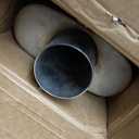 Universal 409 Stainless Muffler Straight-Through Performance Muffler Exhaust, center in | offset out (3")