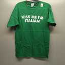 Kiss Me I'm Italian St Patricks Day T-Shirt (Grass Green), S