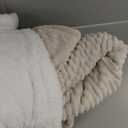 Bedsure GentleSoft Electric Blanket Twin - Soft Ribbed Flannel Heated Blanket, Heating with 10 Time Settings, 6 Heat Settings, and 8 hrs Timer Auto Shut Off, Gifts for Grandma (62x84 inches, Cream)