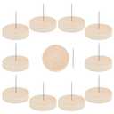 FREEBLOSS 7pcs Crochet Doll Holders Single Steel Needle Stands Display With Wooden Base for Felting Animal Dolls