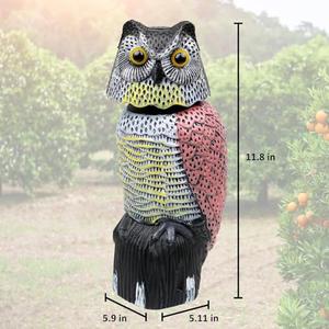 Galashield Owl Decoy to Scare Birds Away Scarecrow Fake Owl with Rotating Head 12 inch Tall (Set of 2) Galashield Owl Decoy to Scare Birds Away Scarecrow Fake Owl with Rotating Head 12 inch Tall (Set of 2)