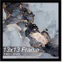 Fxojyvo 13x13 Frame, Black Picture Frame for 13 x 13 Square Picture Poster Photo, Light Weight and High Transparent 13 by 13 Frame for Wall - 1 Pack/Black/13 x13