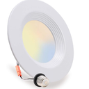 Energetic 5/6 Inch 5CCT LED Recessed Light, 2700K-6500K Selectable Downlight, Can Lights with Baffle Trim, CRI 90, Wet Rated, E26 Base, 10.5W=85W, Dimmable, Simple Retrofit Installation, ETL