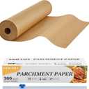 SMARTAKE Parchment Paper Roll for Baking, 13 in x 278 ft, 300 sq.ft, Non-Stick Baking Paper Sheets with Slide Cutter, Heavy Duty Extra Long, for Kitchen Baking Cooking Grilling Steaming, Unbleached