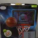 Basketball Hoop for Kids 3 4 5 6 7 8 Years Old, Electronic Basketball Goal with Adjustable Stand, 7 LED Lights & Scoreboard, Indoor Outdoor Sports Toy, Birthday for Kids Boys Ages 3-12