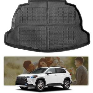 Trunk Cargo Liner Compatible for Toyota 2025 2024 2023 2022 Corolla Cross，All Weather TPE Rear Trunk Cargo Mats for Toyota Corolla Cross Accessories(Not Fit Sedan/Hatchback Model)