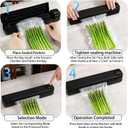 Automatic Food Vacuum Sealer, 10 Food Vacuum Sealing Bags, Digital Countdown Timer, Compact and Lightweight, Easy to Store, Suitable for Home Kitchen Use