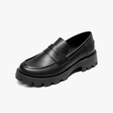 DREAM PAIRS Womens Loafers, Lug Sole Slip On Platform Chunky Penny Loafers for Women Dressy and Work, Business Casual Shoes for Women , Size 8